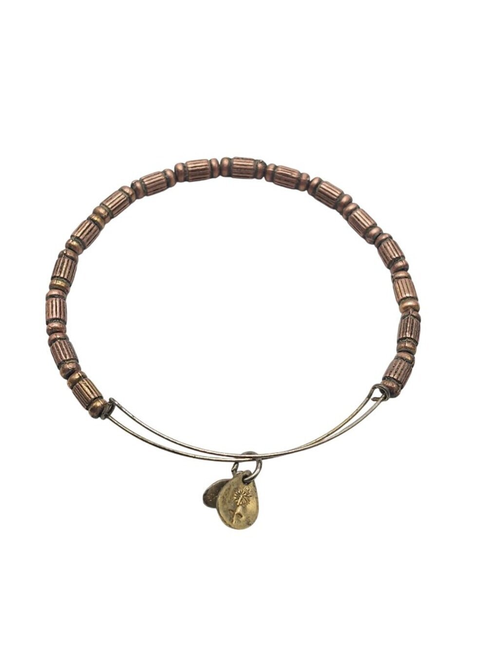 Alex And Ani Beaded Expandable Reed Bracelet Copper Finish